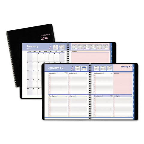 AT-A-GLANCE - QuickNotes Recycled Special Edition Weekly/Monthly Appointment Book, 8-inch x 9 7/8-inch, Sold as 1 EA
