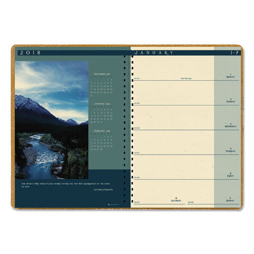 House of Doolittle - Landscapes Weekly/Monthly Planner, 8-1/2 x 11, Brown, Sold as 1 EA