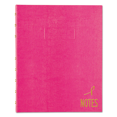 NotePro Notebook, 7 1/4 x 9 1/4, White Paper, Bright Pink Cover, 75 Ruled Sheets, Sold as 1 Each