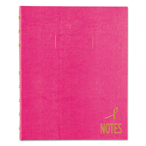 NotePro Notebook, 7 1/4 x 9 1/4, White Paper, Bright Pink Cover, 75 Ruled Sheets, Sold as 1 Each