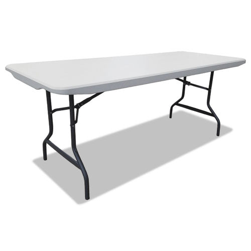 Alera - Resin Rectangular Folding Table, 72w x 30d x 29h, Platinum, Sold as 1 EA