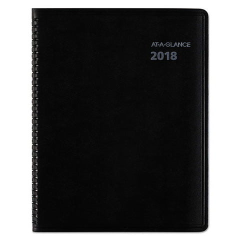 AT-A-GLANCE - QuickNotes Recycled Monthly Planner, Jan.-Dec., Black, 8 1/4-inch x 10 7/8-inch, Sold as 1 EA