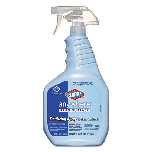 Anywhere Hard Surface Sanitizing Spray, 32oz Spray Bottle, Sold as 1 Each