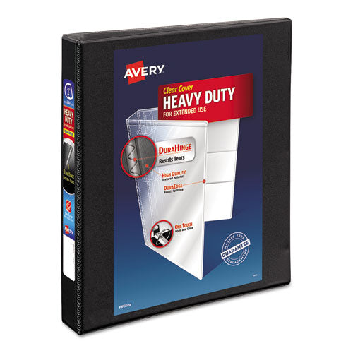 Avery - Nonstick Heavy-Duty Round Ring View Binder, 1-inch Capacity, Black, Sold as 1 EA