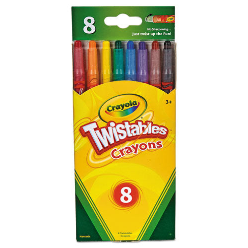 Crayola - Twistable Crayons, 8 Traditional Colors/Set, Sold as 1 ST