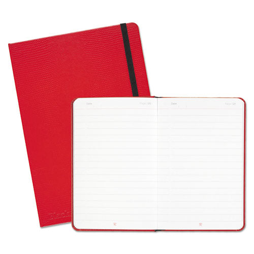 Casebound Hardcover Notebook, Legal Rule, Red Cover, 5 3/4 x 8 1/4, 71 Sheets/Pd, Sold as 1 Each