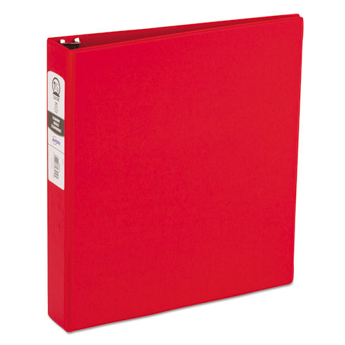 Avery - Economy Round Ring Reference Binder, 1-1/2-inch Capacity, Red, Sold as 1 EA