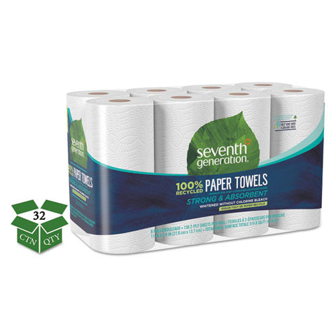 100% Recycled Paper Towel Rolls, 2-Ply, 11 x 5.4 Sheets, 156 Sheets/RL, 32RL/CT, Sold as 1 Carton, 32 Roll per Carton 