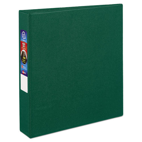 Avery - Heavy-Duty Vinyl EZD Ring Reference Binder, 1-1/2-inch Capacity, Green, Sold as 1 EA