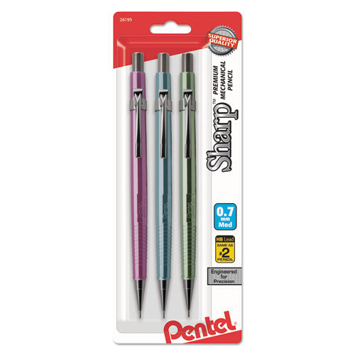 Sharp Mechanical Drafting Pencil, 0.7 mm, Assorted Barrels, Sold as 1 Package