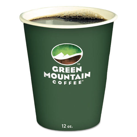 Eco-Friendly Paper Hot Cups, 12oz, Green Mountain Design, Multi, 1000/Carton, Sold as 1 Carton, 1000 Each per Carton 