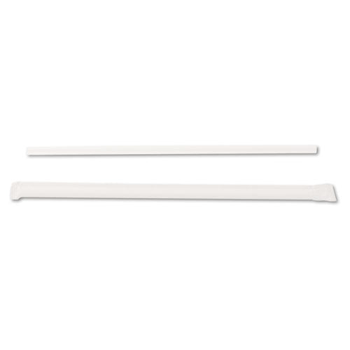 Dixie - Jumbo Straws, 7 3/4-inch, Plastic, Translucent, 500/Box, Sold as 1 BX