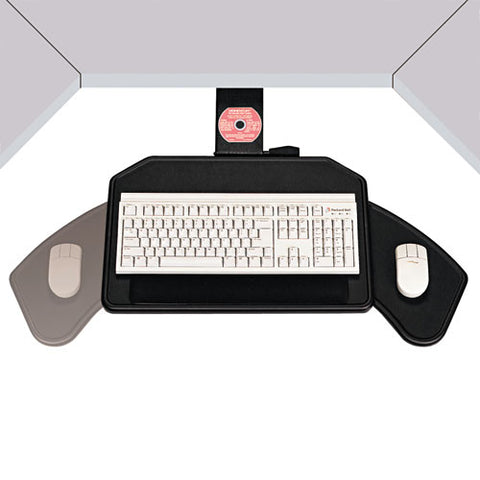 Ergonomic Concepts - Boomerang Board Corner Workstation Platform, 22-1/2 x 13-1/2, Black, Sold as 1 EA