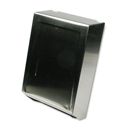 Ex-Cell - C-Fold or Multifold Towel Dispenser, 11 1/4 x 4 x 15 1/2, Stainless Steel, Sold as 1 EA