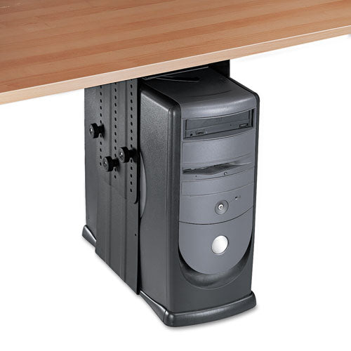 Fellowes - Under Desk CPU Holder, 17w x 12d x 11h, Black, Sold as 1 EA
