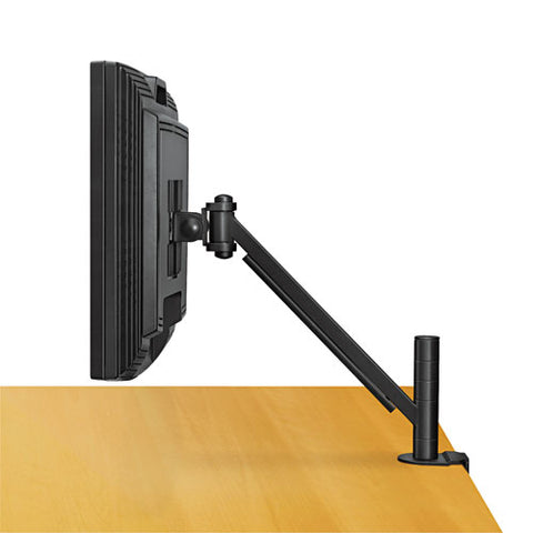 Fellowes - Desk-Mount Arm for Flat Panel Monitor, 14-1/2 x 4-3/4 x 24, Black, Sold as 1 EA