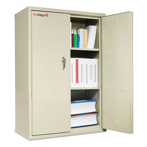 FireKing - Storage Cabinet, 36w x 19-1/4d x 44h, UL Listed 350 for Fire, Parchment, Sold as 1 EA