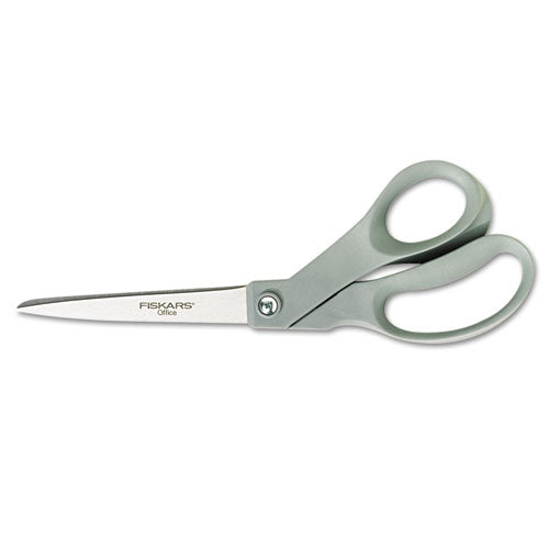 Offset Scissors, 8 in. Length, Stainless Steel, Bent, Gray, Sold as 1 Each