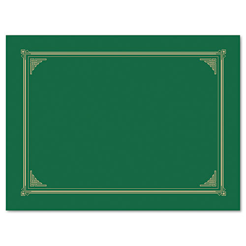 Geographics - Certificate/Document Cover, 12-1/2 x 9-3/4, Green, 6/Pack, Sold as 1 PK