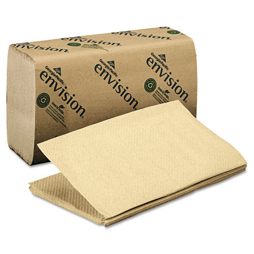 1 Fold Paper Towel, 10 1/4 x 9 1/4, Brown, 250/Pack, 16 Packs/Carton, Sold as 1 Carton, 16 Each per Carton 