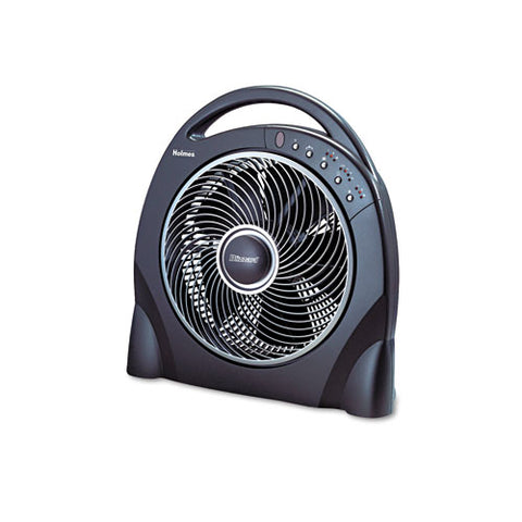 12" Oscillating Floor Fan w/Remote, Breeze Modes, 8hr Timer, Sold as 1 Each