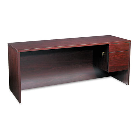 HON - 10500 Series 3/4-Height Right Pedestal Credenza, 72w x 24d x 29-1/2h, Mahogany, Sold as 1 EA