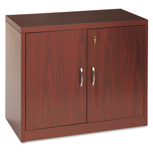 HON - 11500 Series Valido Storage Cabinet With Doors, 36w x 20d x 29-1/2h, Mahogany, Sold as 1 EA