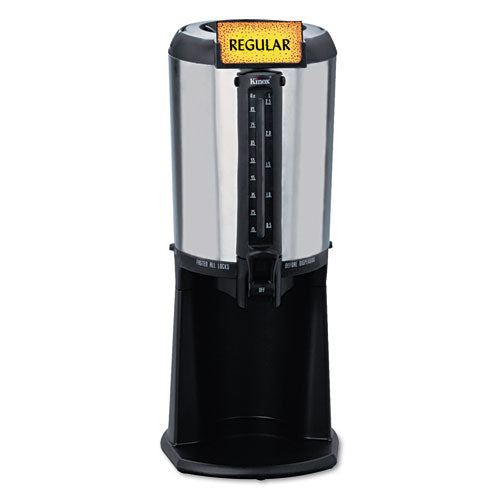 Hormel - Thermal Beverage Dispenser, Gravity, 2.5 Liter, Stainless Steel/Black, Sold as 1 EA