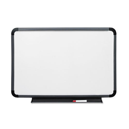 Iceberg - Ingenuity Dry Erase Board, Resin Frame with Tray, 48 x 36, Charcoal, Sold as 1 EA