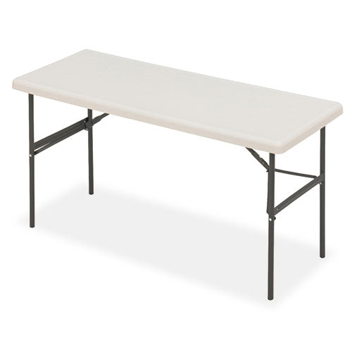 Iceberg - IndestrucTable TOO 1200 Series Resin Folding Table, 60w x 24d x 29h, Platinum, Sold as 1 EA