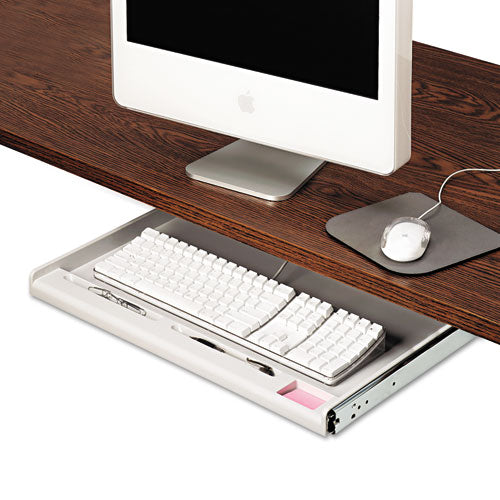 Innovera - Standard Underdesk Keyboard Drawer, Light Gray, Sold as 1 EA