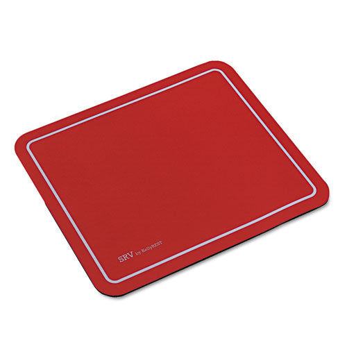 Kelly Computer Supply - SRV Optical Mouse Pad, Nonskid Base, 9 x 7-3/4, Red, Sold as 1 EA