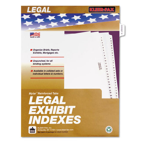 80000 Series Legal Index Dividers, Side Tab, Printed "Exhibit B", 25/Pack, Sold as 1 Package