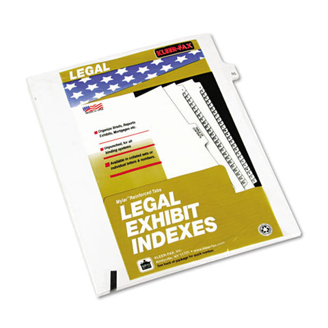 80000 Series Legal Index Dividers, Side Tab, Printed "55", 25/Pack, Sold as 1 Package