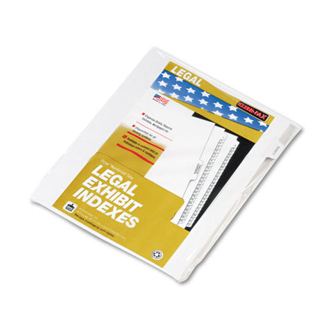 90000 Series Legal Exhibit Index Dividers, 1/10 Cut Tab, "Exhibit V", 25/Pack, Sold as 1 Package