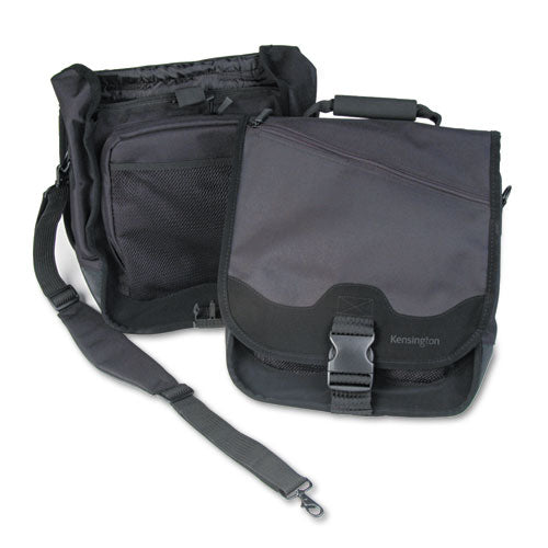 Kensington - SaddleBag Laptop Carrying Case, 14-1/4 x 6-1/2 x 16-1/2, Black, Sold as 1 EA