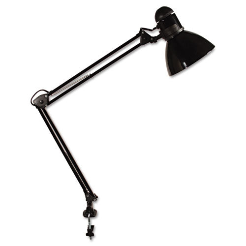 Ledu - Opti Series Swing Arm Incandescent Lamp, 30 Inches Reach, Black, Sold as 1 EA