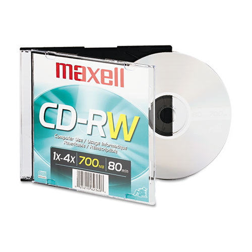 Maxell - CD-RW, Branded Surface, 650MB/74min, 4x, Sold as 1 EA