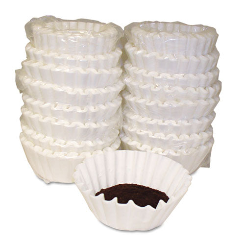 Basket Style Coffee Filters, Paper, 12 to 15 Cups, 800/Carton, Sold as 1 Carton, 800 Each per Carton 