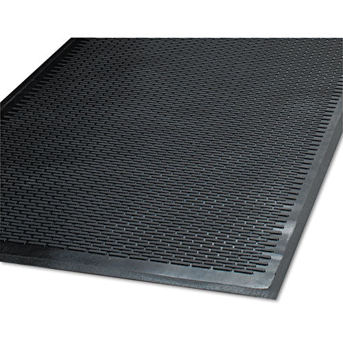 Guardian - CleanStep Outdoor Rubber Scraper Mat, Polypropylene, 48 x 72, Black, Sold as 1 EA