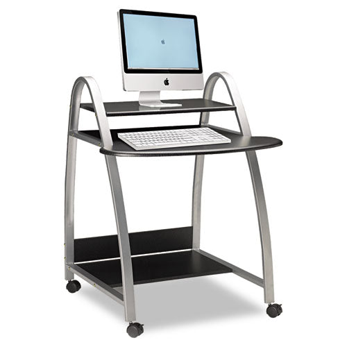 Mayline - Eastwinds Arch Computer Cart, 31?w x 34?d x 37h, Anthracite, Sold as 1 EA