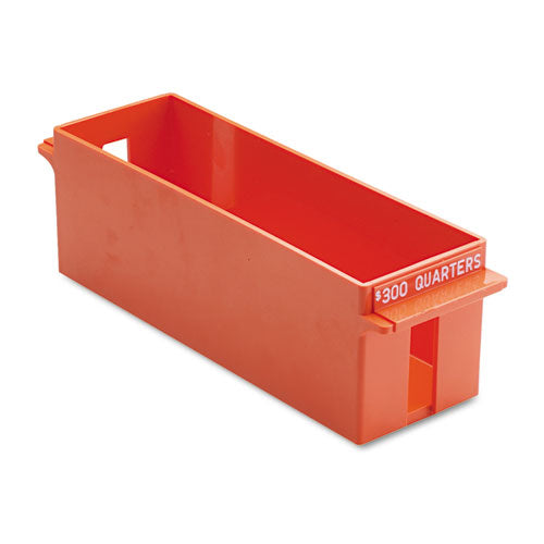 MMF Industries - Porta-Count System Extra-Capacity Rolled Coin Plastic Storage Tray, Orange, Sold as 1 EA