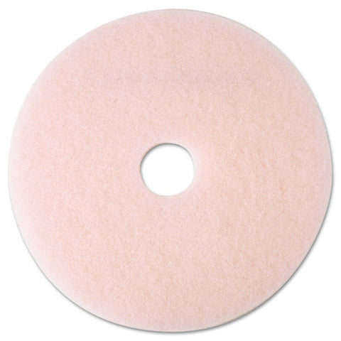 3M - Eraser Burnish Floor Pad 3600, 19-inch, Pink, 5 Pads/Carton, Sold as 1 CT