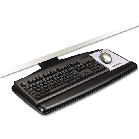 3M - Easy Adjust Keyboard Tray, 25-1/2 x 11-1/2, Black, Sold as 1 EA