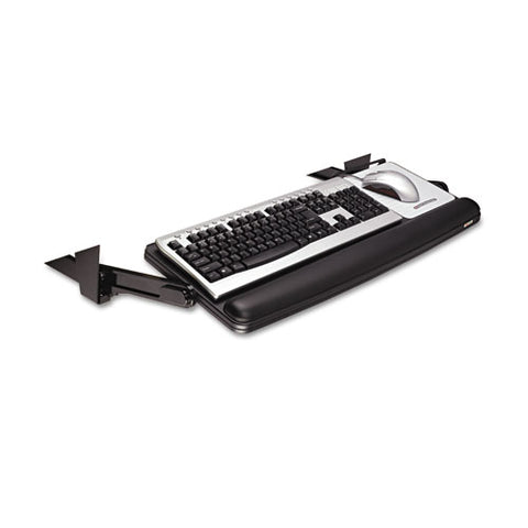 3M - Underdesk Adjustable Keyboard Drawer, 28-7/8 x 16-7/8, Black/Charcoal Gray, Sold as 1 EA