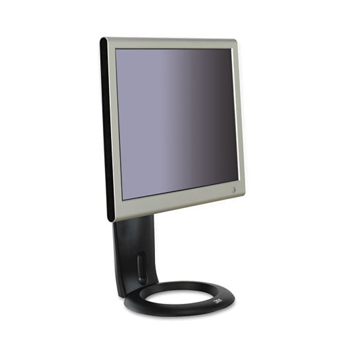 3M - Easy-Adjust LCD Monitor Stand, 8 1/2 x 5 1/2 x 16, Black, Sold as 1 EA