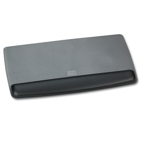 3M - 3M Gel Professional ll Series Keyboard Wrist Rest, Black/Metallic Gray, Sold as 1 EA