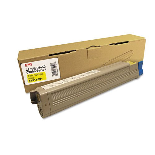 Oki - 42918981 Toner, 16500 Page-Yield, Yellow, Sold as 1 EA