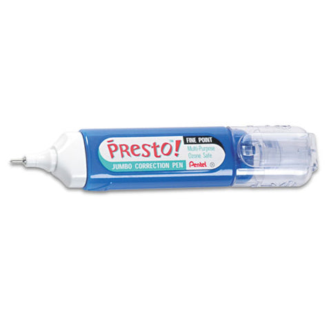 Pentel - Presto! Multipurpose Correction Pen, 12 ml, White, Sold as 1 EA
