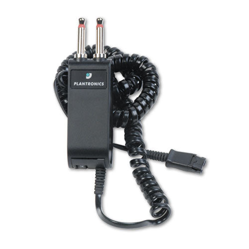 Plantronics - Modular Dual-Prong Plug Headset/Handset-To-Telephone Adapter, Sold as 1 EA